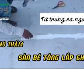 Hướng dẫn chống thấm sàn ngoài trời - sàn sân thượng