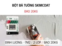 Bột bả tường Skimcoat gốc XM