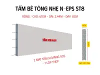 Tấm Bê Tông Nhẹ N-EPS ST8