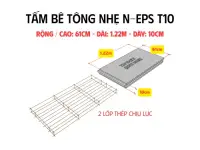 Tấm Bê Tông Nhẹ N-EPS T10