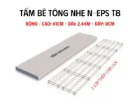 Tấm Bê Tông Nhẹ N-EPS T8