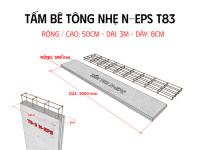 Tấm Bê Tông Nhẹ N-EPS T83