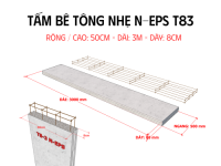 Tấm Bê Tông Nhẹ EPS T83