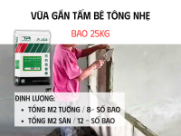 Vữa Gắn Tấm Bê Tông Nhẹ