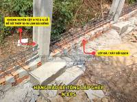 Cột hàng rào H BTCT đúc sẵn