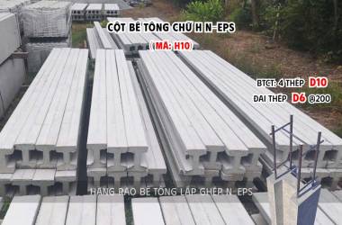 Cột Bê Tông Chữ H Làm Hàng Rào