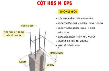Cột Bê Tông Chữ H Làm Hàng Rào