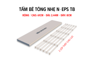 Tấm Bê Tông Nhẹ T8