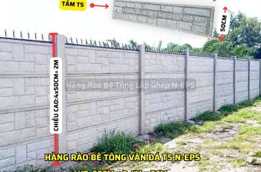 Tấm Tường Rào Vân Đá T5