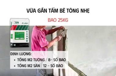 Vữa gắn tấm bê tông nhẹ