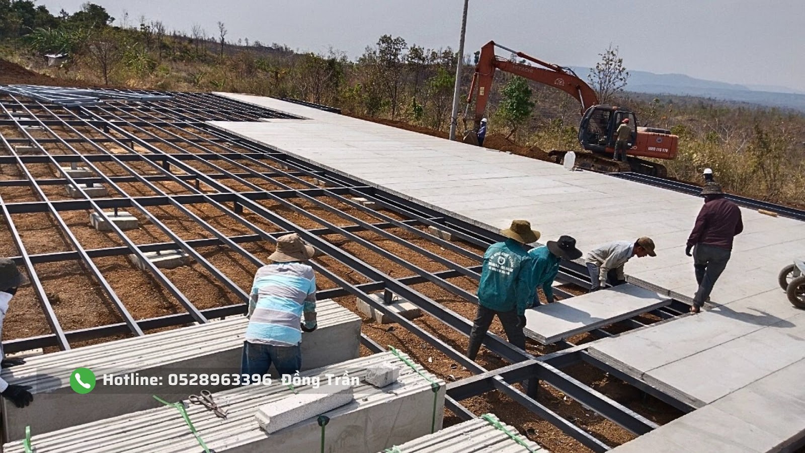 Thi công sàn lắp ghép