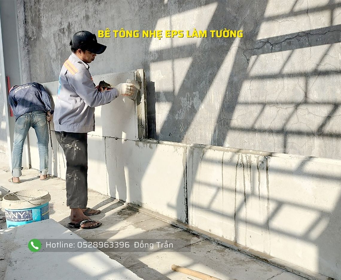 Thi công tường lắp ghép