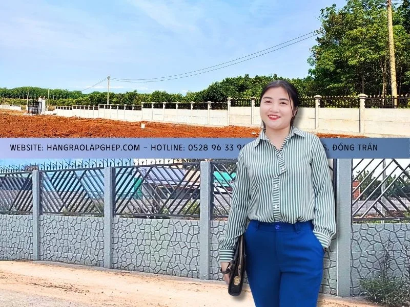 Hàng rào bê tông lắp ghép