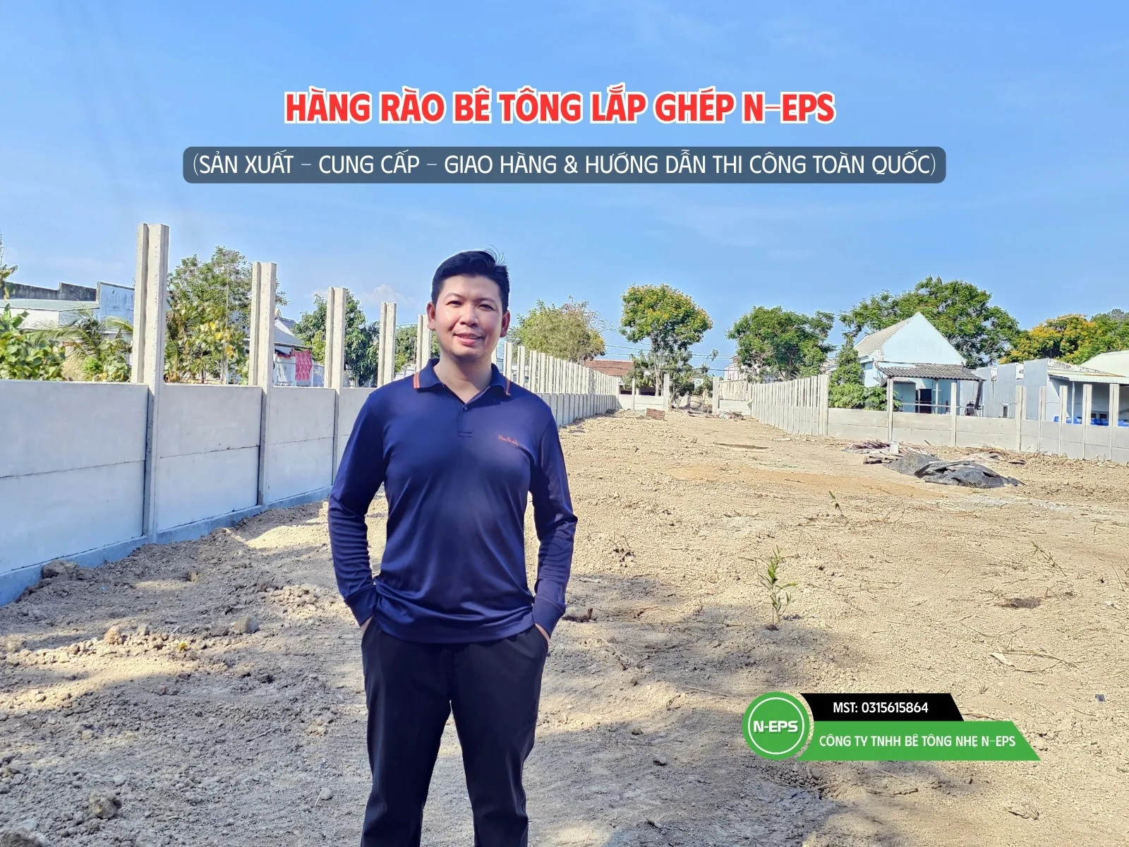 Tấm tường rào bê tông nhẹ ST8