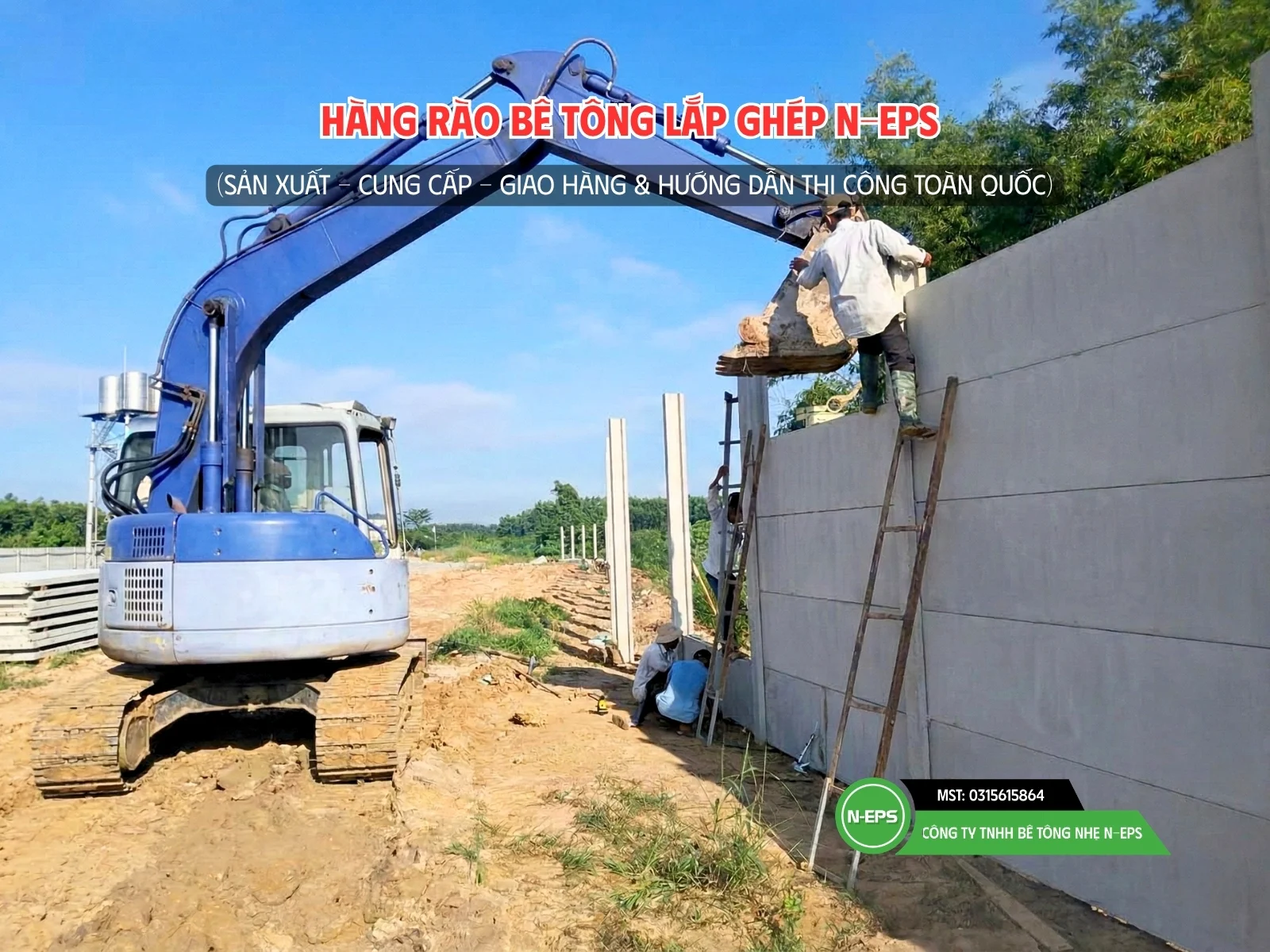 Tấm tường rào bê tông nhẹ ST9