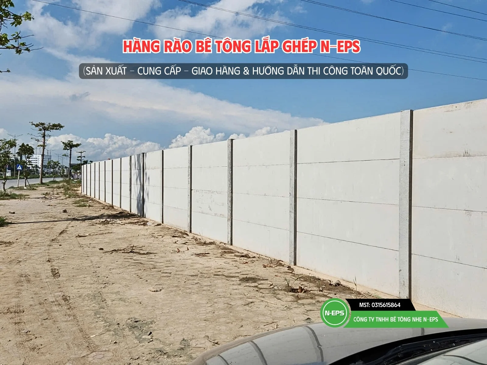 trụ bê tông hàng rào đúc sẵn