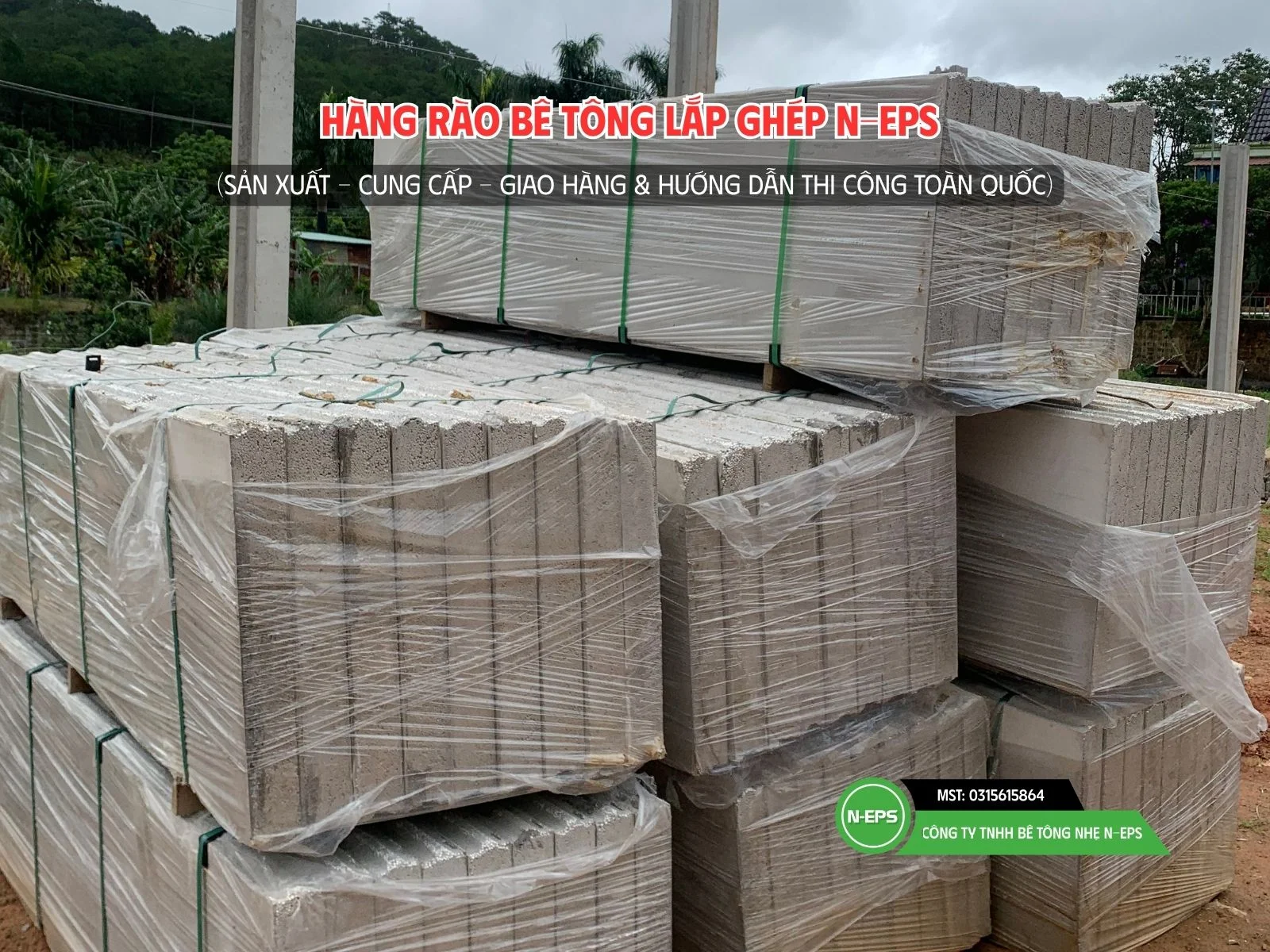 hàng rào bê tông lắp ghép tại Đà Lạt
