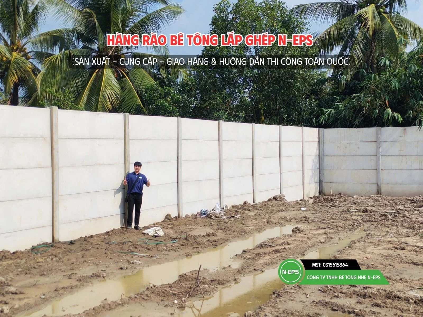 tường rào bê tông nhẹ tại Cần Thơ
