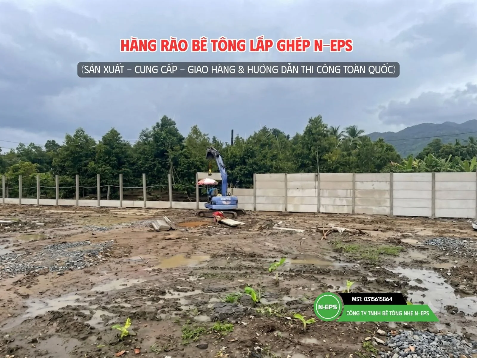 tường rào bê tông nhẹ tại Cần Thơ
