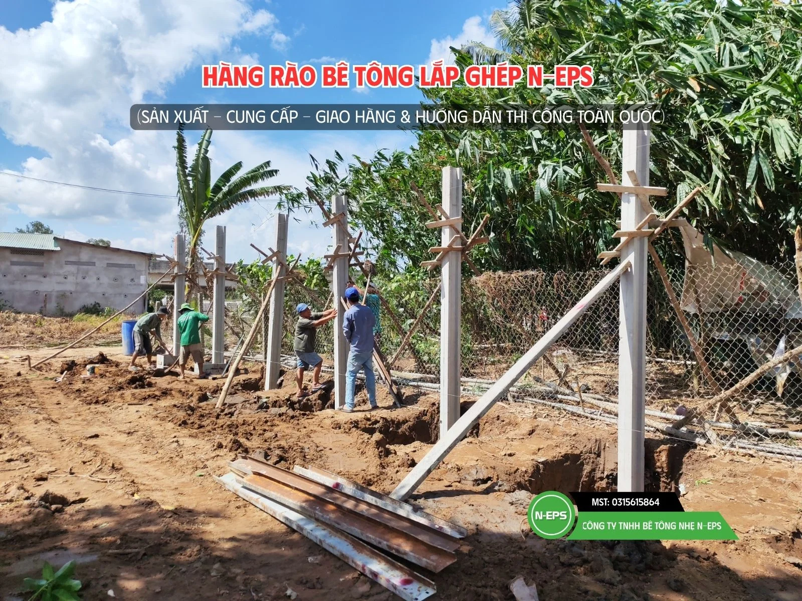 tường rào bê tông nhẹ tại Cần Thơ