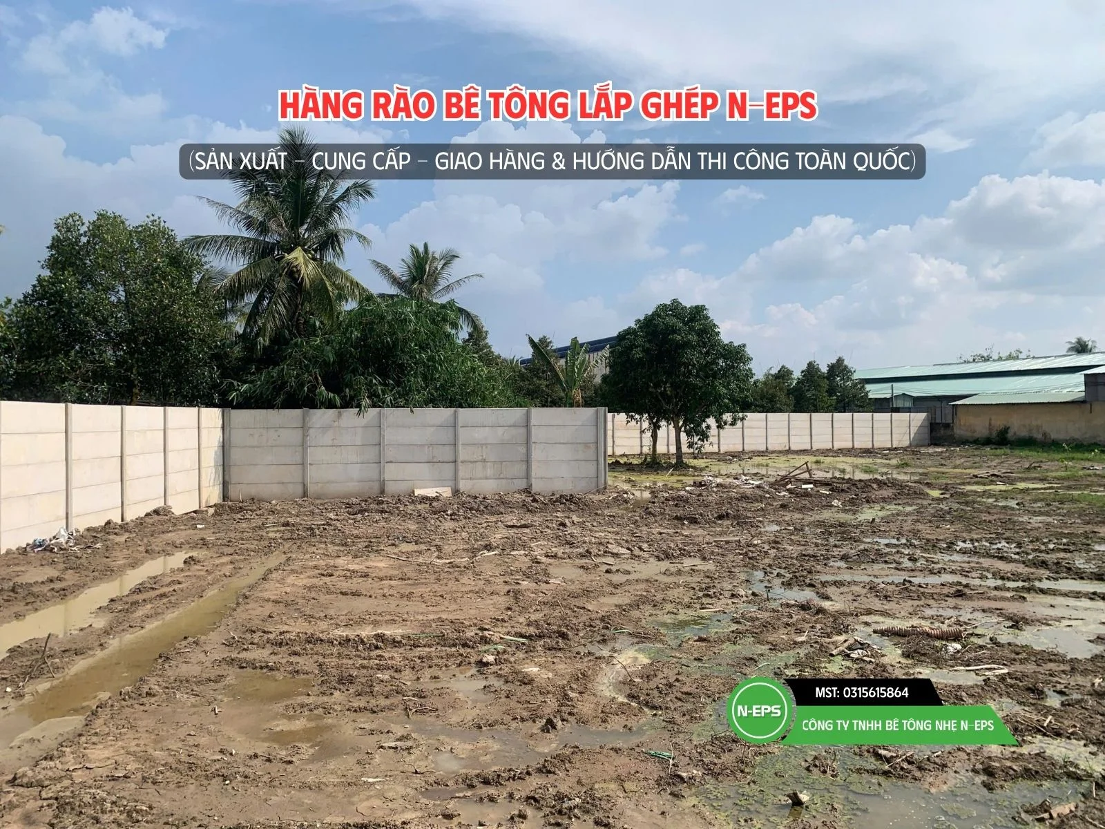 tường rào bê tông nhẹ tại Cần Thơ