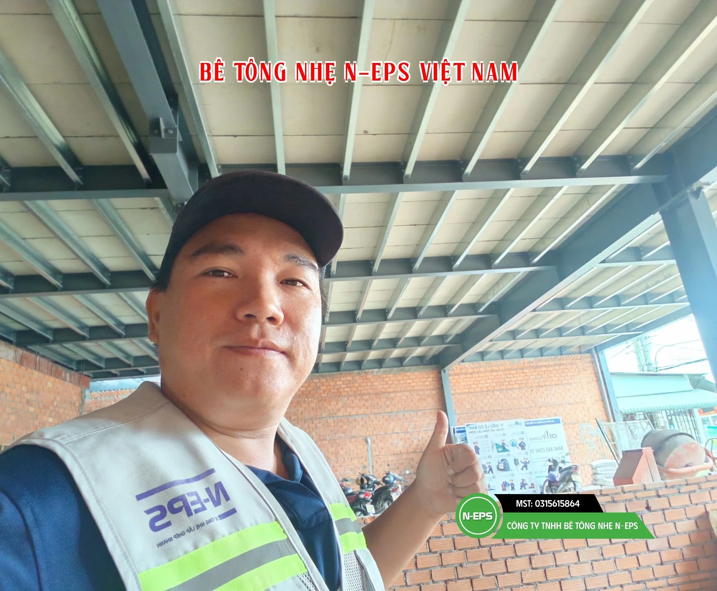 sàn bê tông nhẹ cho showroom xe gắn máy tại Bến Tre