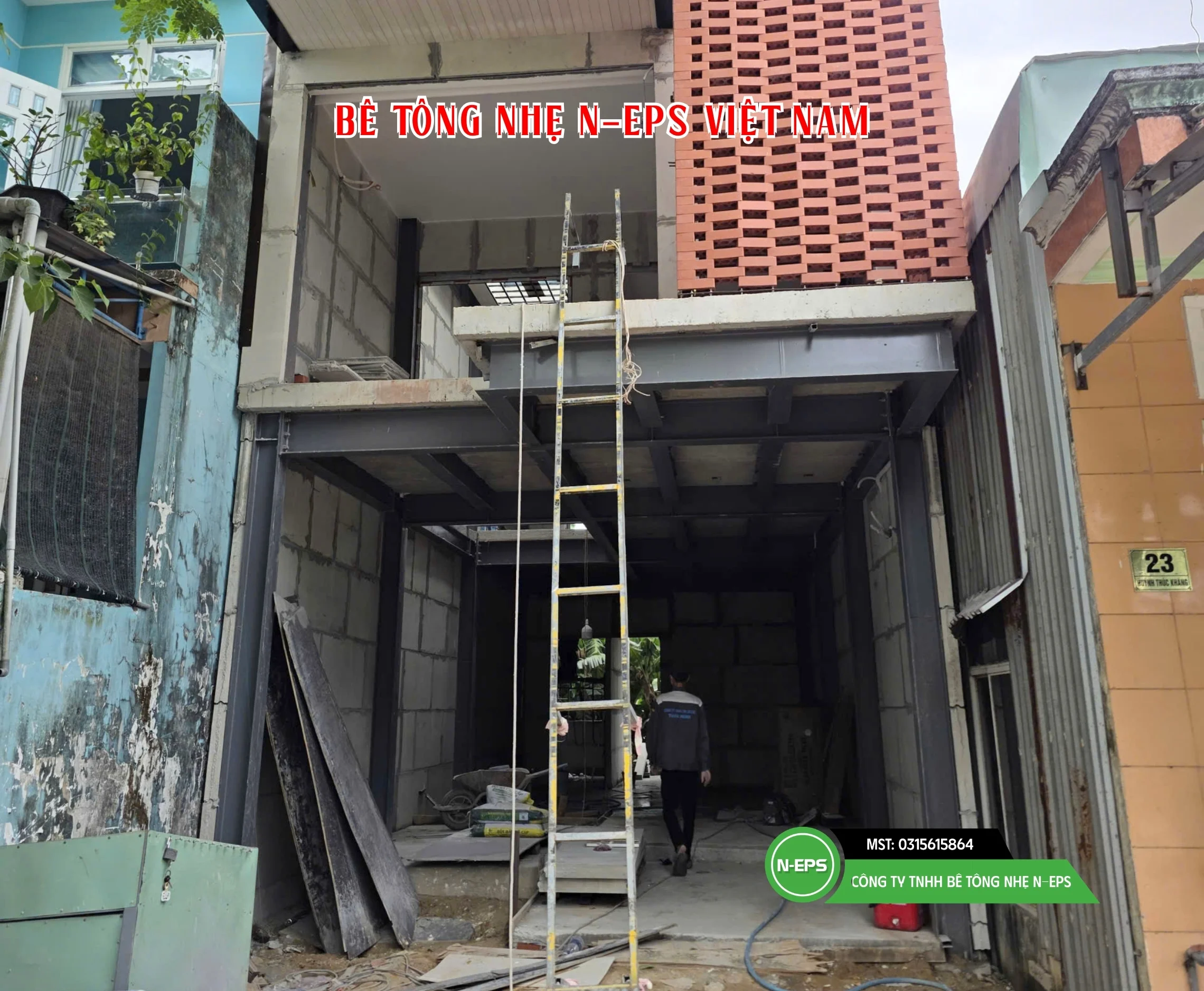 tường bê tông nhẹ cho nhà phố tại Quảng Nam