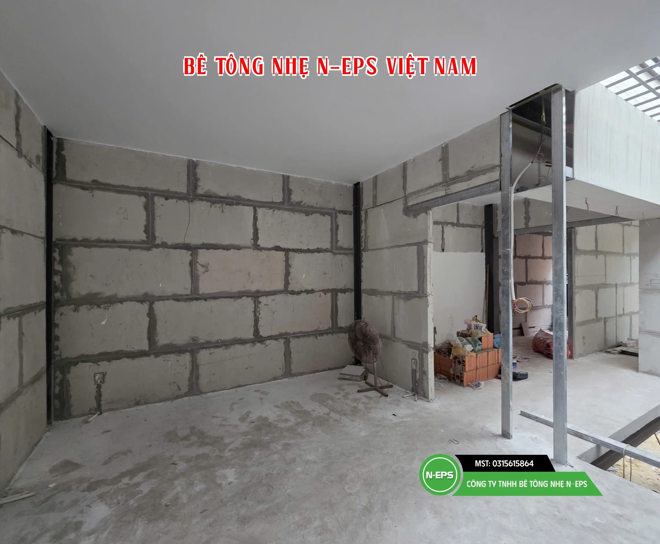 tường bê tông nhẹ cho nhà phố tại Quảng Nam