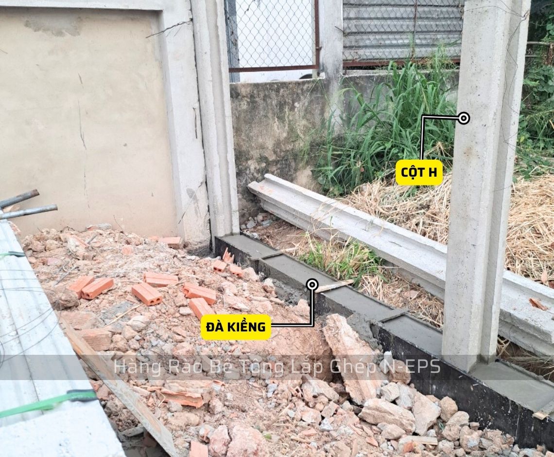 Hàng rào bê tông lắp ghép