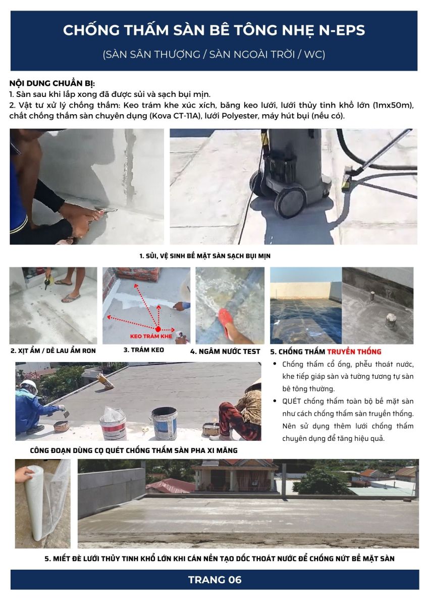 Tấm sàn bê tông nhẹ T8