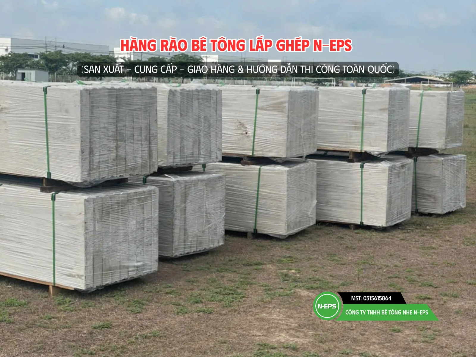 Tấm tường rào bê tông nhẹ ST8