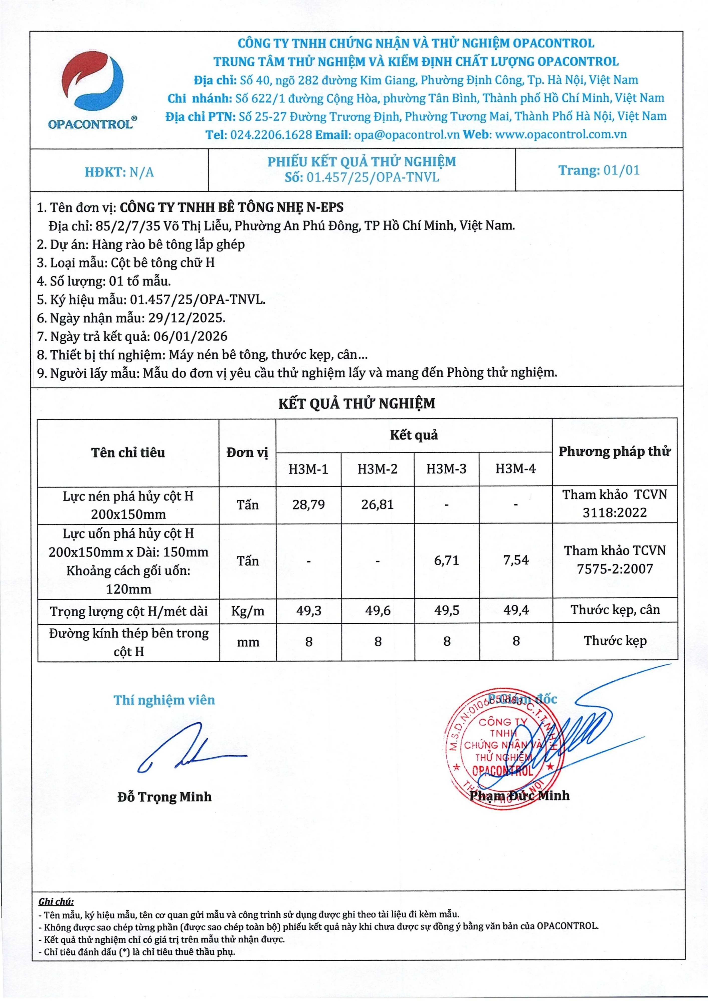 Cột bê tông chữ H làm hàng Rào lắp ghép