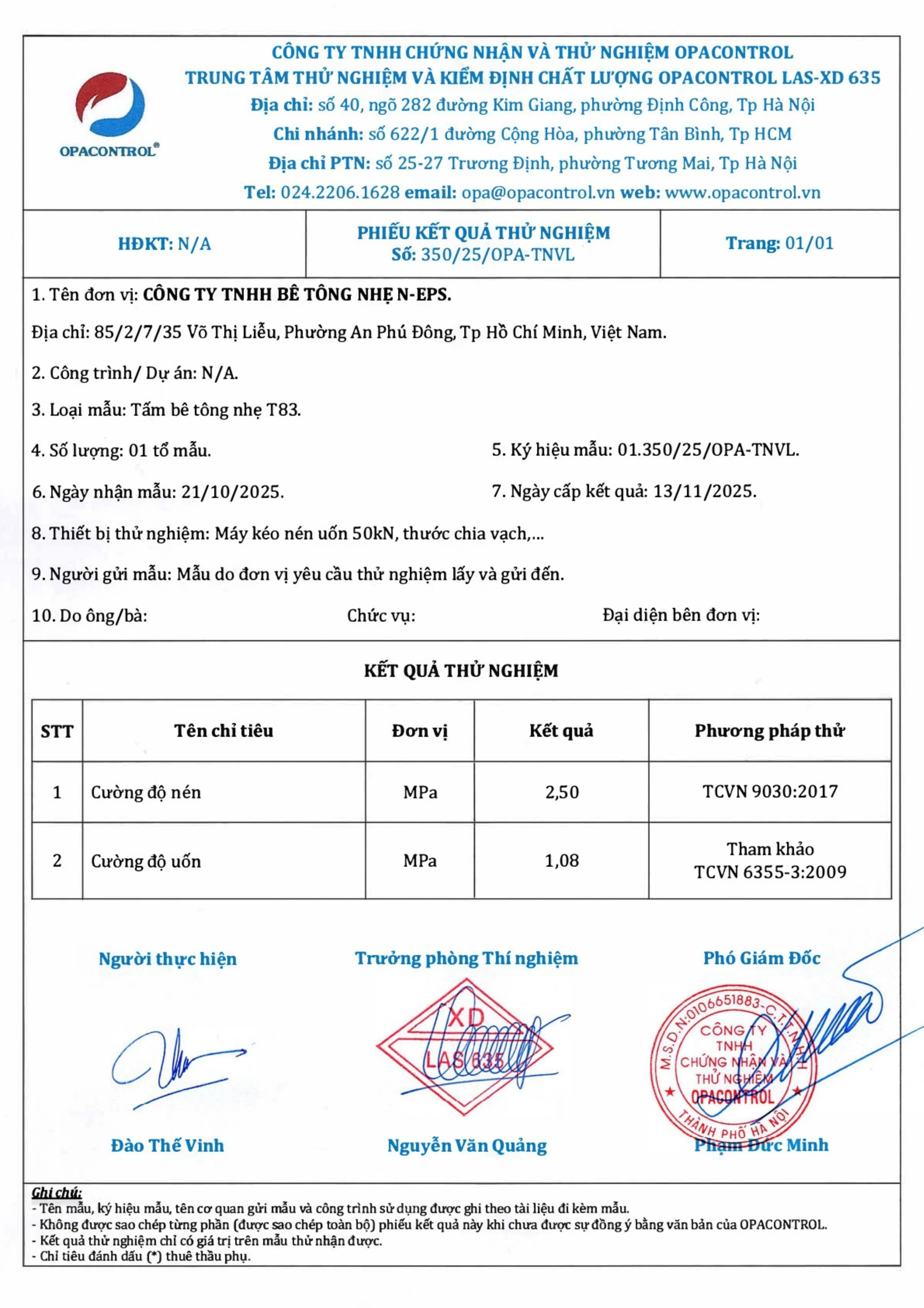Tấm sàn bê tông nhẹ T83