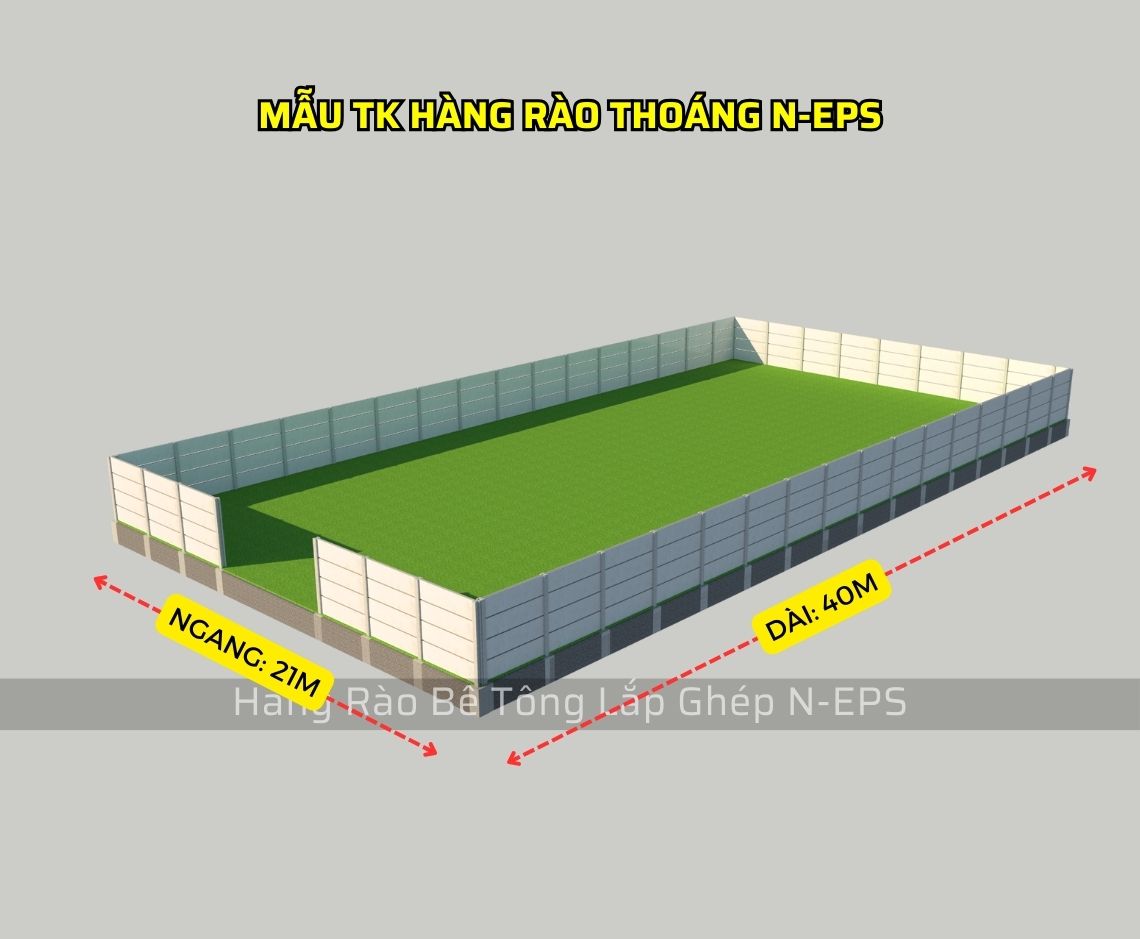 Cách tính diện tích m2 và chu vi mét dài xây hàng rào