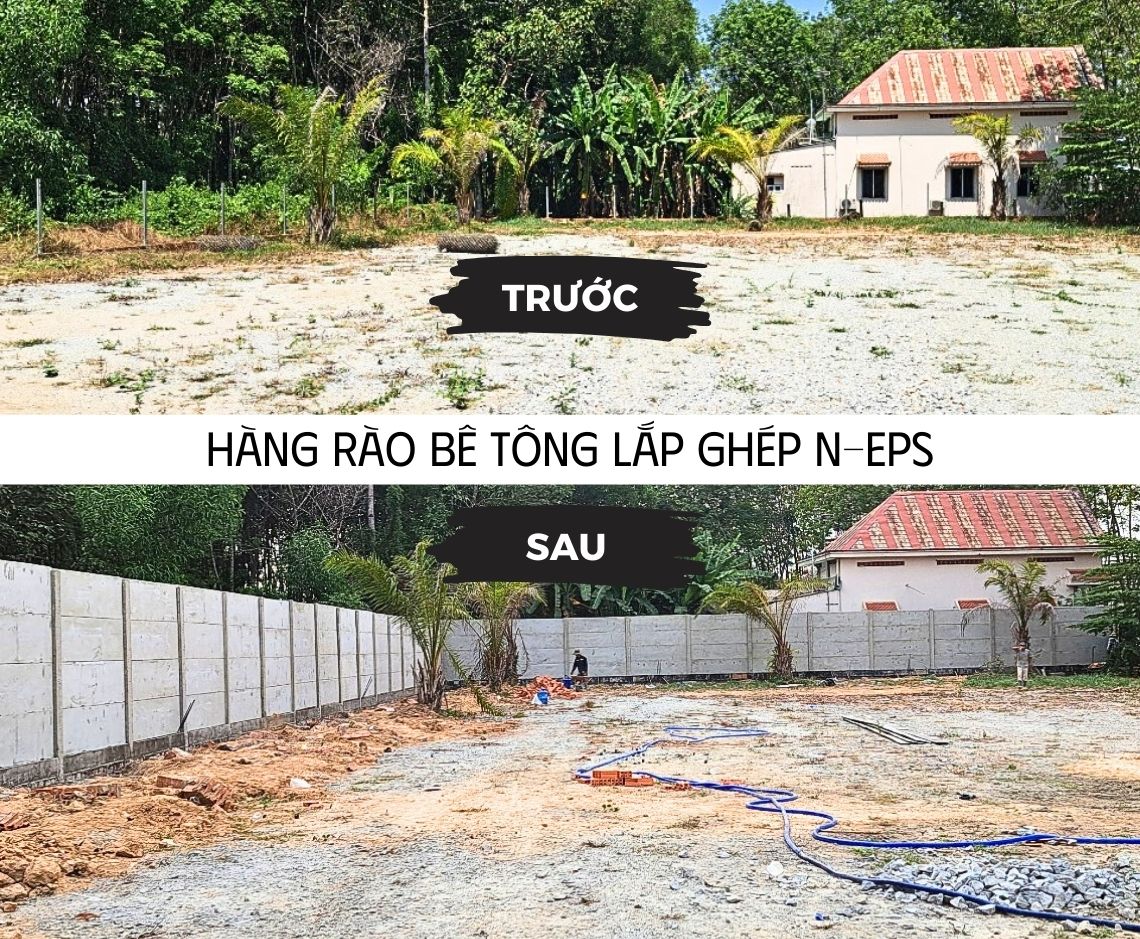 Tấm tường rào bê tông nhẹ T8