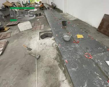 Công trình nhà 2 tầng tường bê tông nhẹ và sàn deck