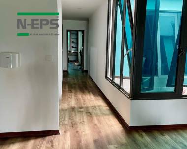 Công trình nhà 2 tầng tường bê tông nhẹ và sàn deck