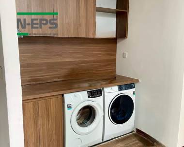 Công trình nhà 2 tầng tường bê tông nhẹ và sàn deck