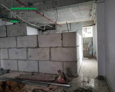 Tường ngăn cho toà nhà Bình Thạnh 