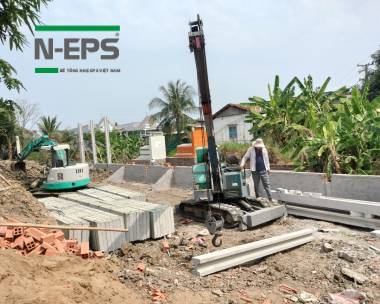 Giải pháp nâng nền - tường chắn đất từ bê tông đúc sẵn