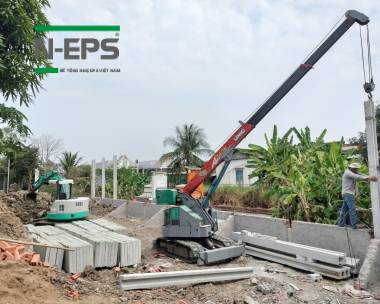 Giải pháp nâng nền - tường chắn đất từ bê tông đúc sẵn