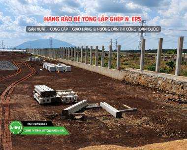 Hàng Rào Bê Tông Lắp Ghép KCN tại Bình Phước 