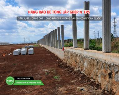 Hàng Rào Bê Tông Lắp Ghép KCN tại Bình Phước 
