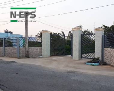 Hàng rào bê tông vân đá tổng hợp
