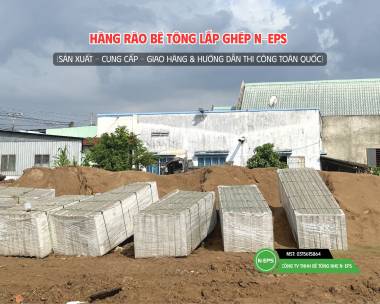 Hàng Rào Lắp Ghép Bê Tông Dài 200m Tại Long An