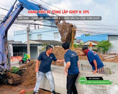 Hàng Rào Lắp Ghép Bê Tông Dài 200m Tại Long An