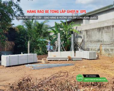 Hàng Rào Bê Tông Nhẹ Cao 2.44M Tại Tây Ninh