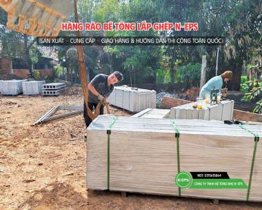 Hàng Rào Bê Tông Nhẹ Cao 2.44M Tại Tây Ninh
