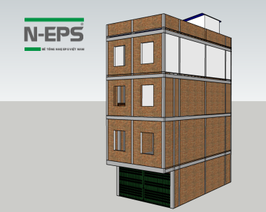 Bản vẽ 3D cải tạo khách sạn tại Ninh Thuận