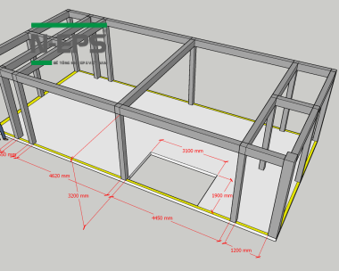 Bản vẽ 3D cải tạo khách sạn tại Ninh Thuận